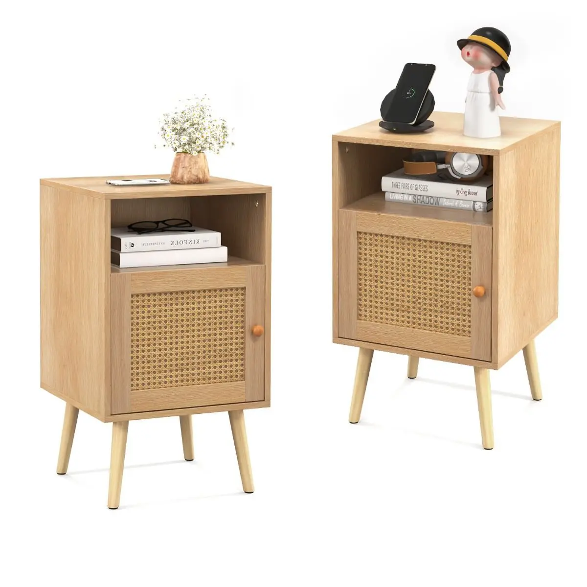 Set noptiere Costway JV10924OA-2 (Natural) - 2