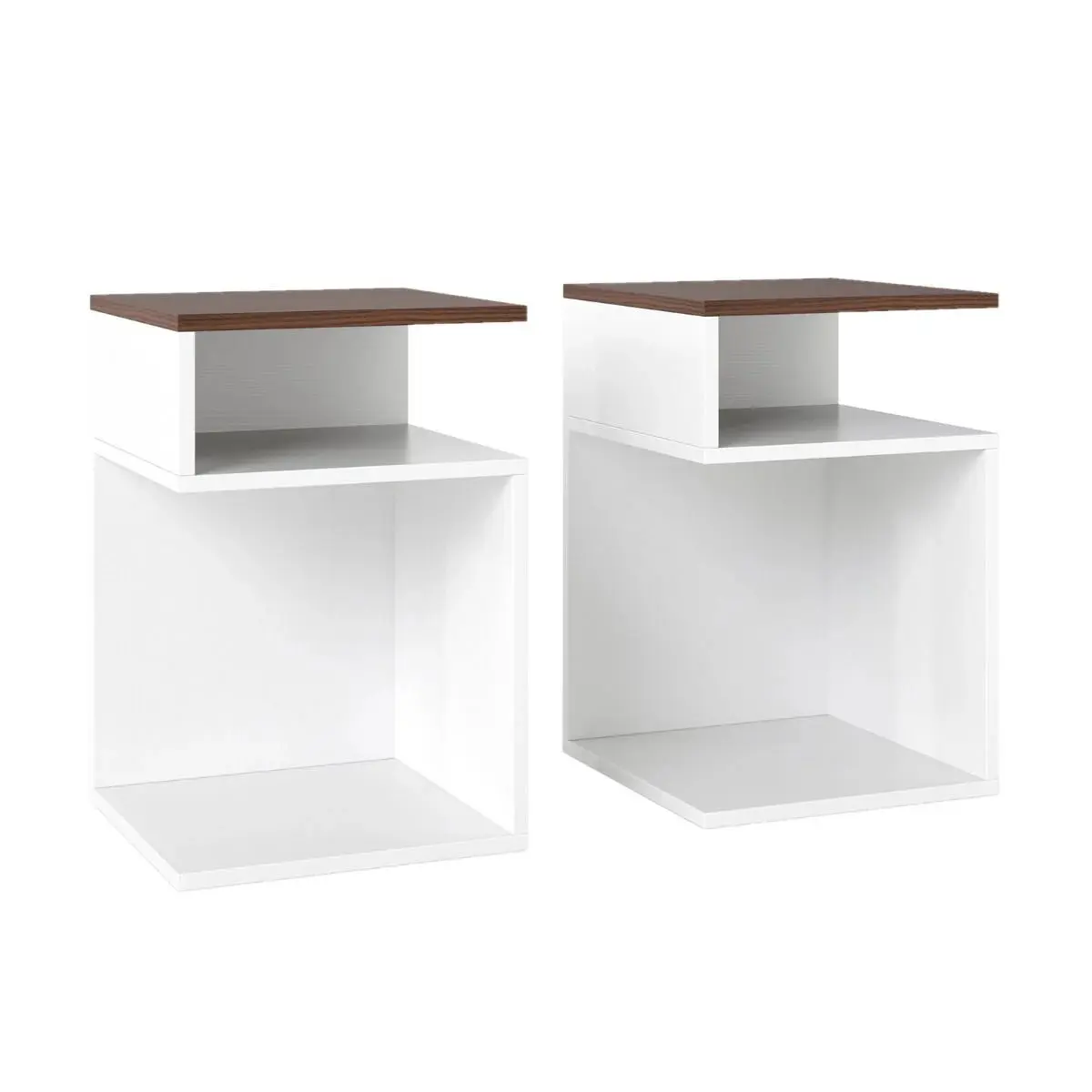 Set noptiere Costway JV11241WT-2 (White/Walut) - 2