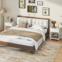 Комплект прикроватных тумб Costway JV12589WH-2 (White) Thumb