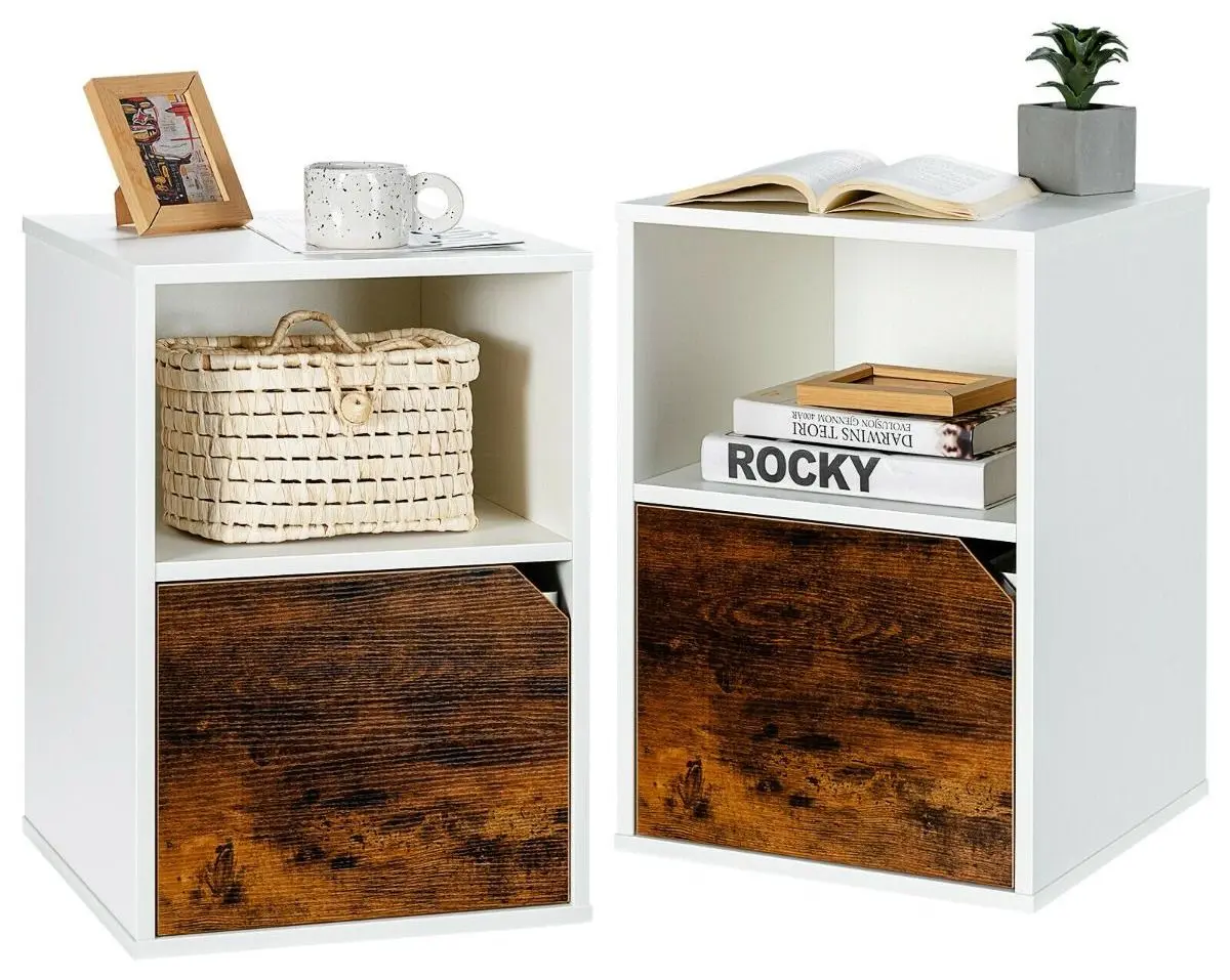 Set noptiere Costway HU10131WH-2 (White)