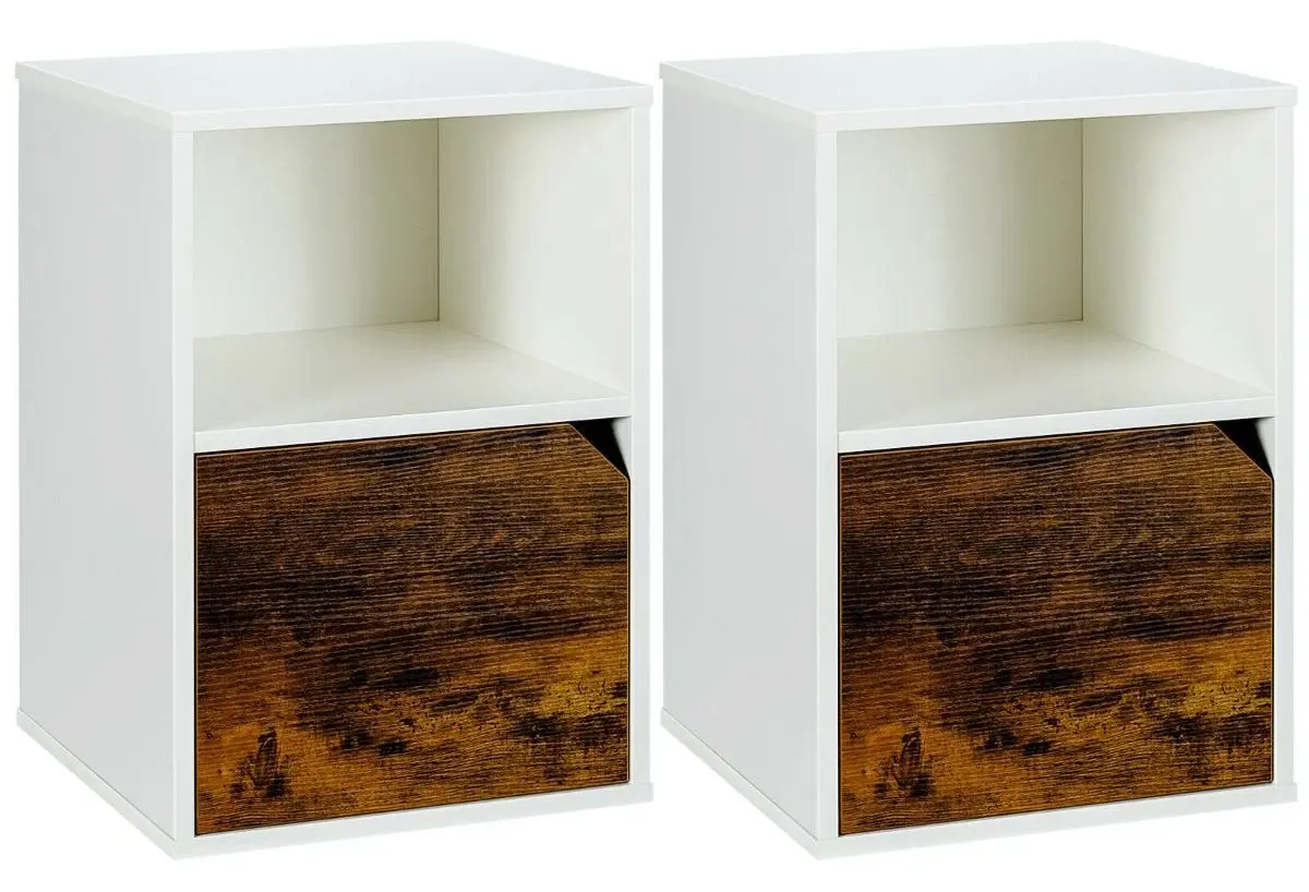 Set noptiere Costway HU10131WH-2 (White)