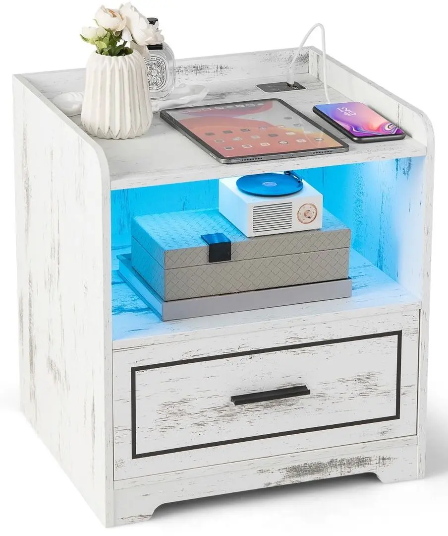 Set noptiere Costway HU10563DE-WH-2 (White)