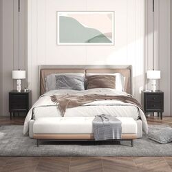 Комплект прикроватных тумбочек Costway HW61187BK-2 (Black) Thumb