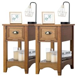 Set noptiere Costway HW61983CF-2 (Brown) Thumb