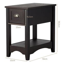 Set noptiere Costway HW61983RE-2 (Dark Brown) Thumb