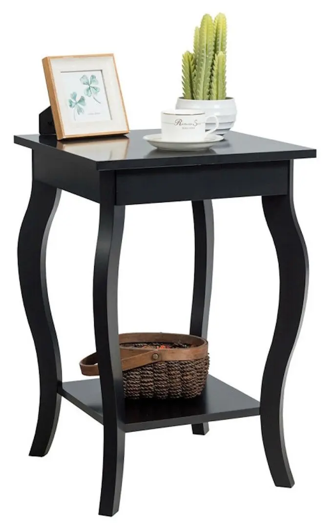 Set noptiere Costway HW65646BK-2 (Black)