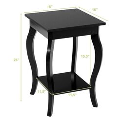 Set noptiere Costway HW65646BK-2 (Black) Thumb