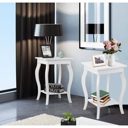 Set noptiere Costway HW65646WH-2 (White)