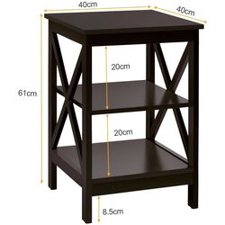 Set noptiere Costway HW65688CF-2 (Brown) Thumb