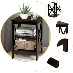 Set noptiere Costway HW65688CF-2 (Brown) Thumb