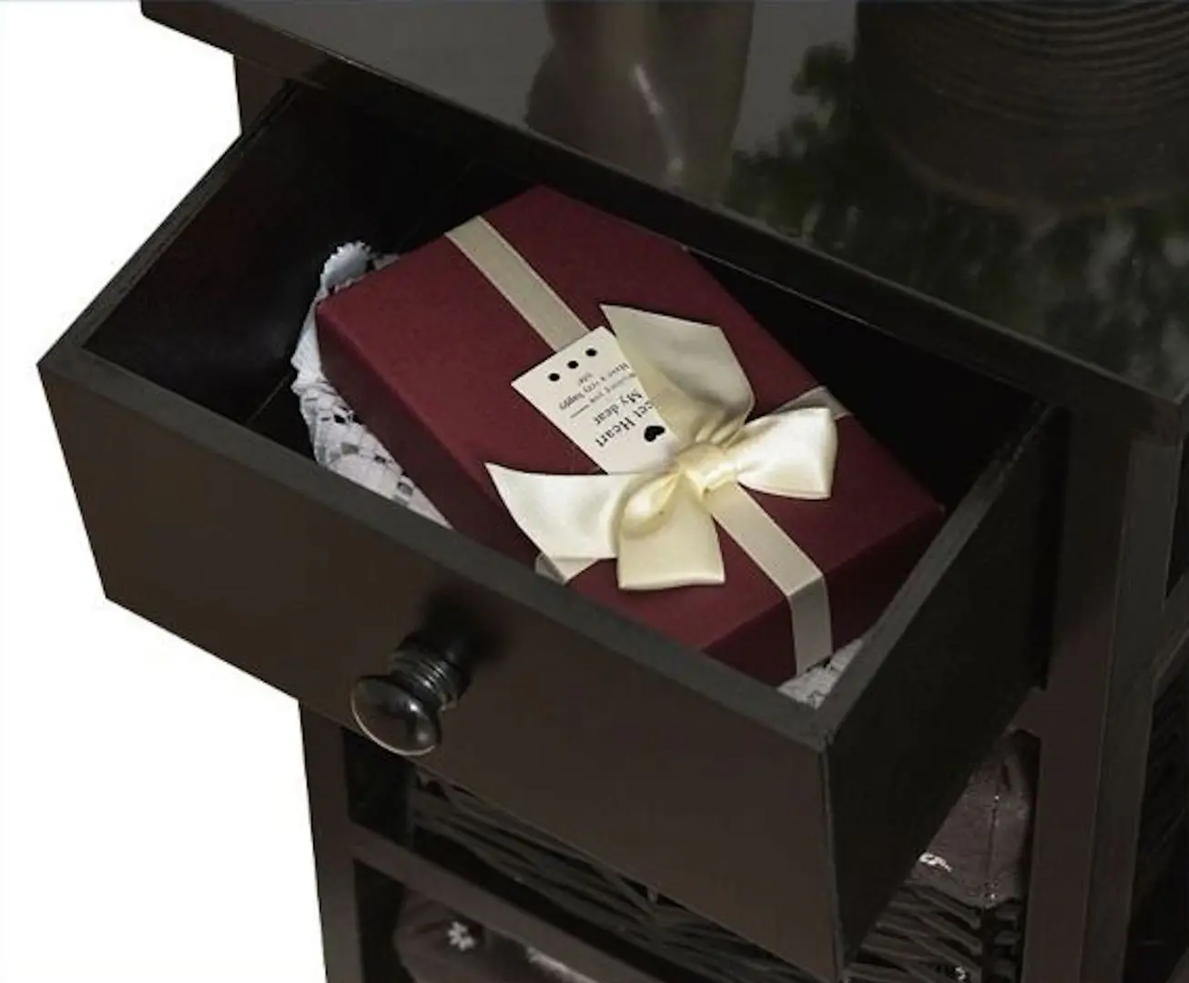 Комплект прикроватных тумбочек Costway HW65976BK-2 (Black)