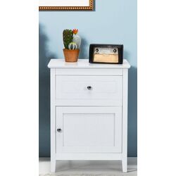 Комплект прикроватных тумбочек Costway HW66339WH-2 (White) Thumb