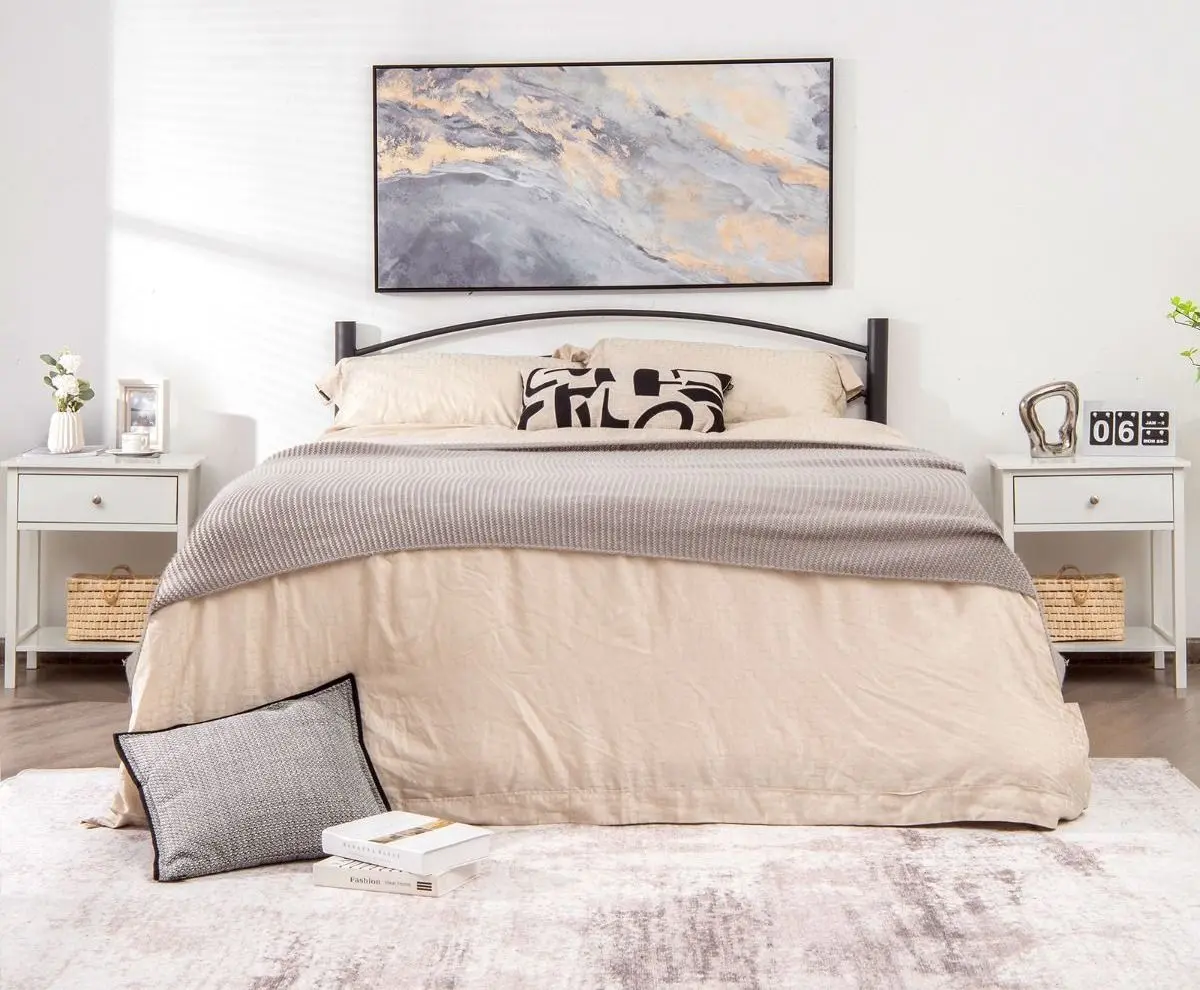 Set de noptiere Costway HW66943WH-2 (White)