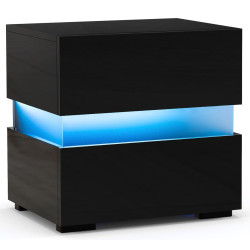 Комплект прикроватных тумбочек Costway JV10830DK-2 (Black) Thumb