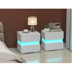 Set noptiere Costway JV10830WH-2 (White)