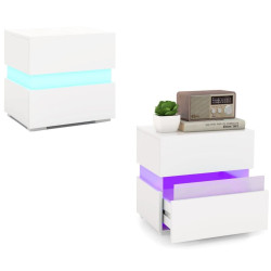 Комплект прикроватных тумбочек Costway JV10830WH-2 (White) Thumb