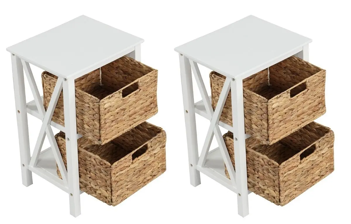 Set noptiere Costway JV11435WH-2 (White)