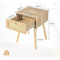 Noptiera Costway HU10476NA-1 (Natural) Thumb