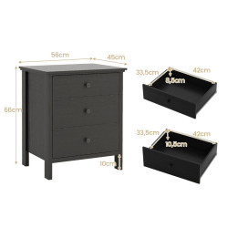 Noptiera Costway HU10754DK (Black) Thumb