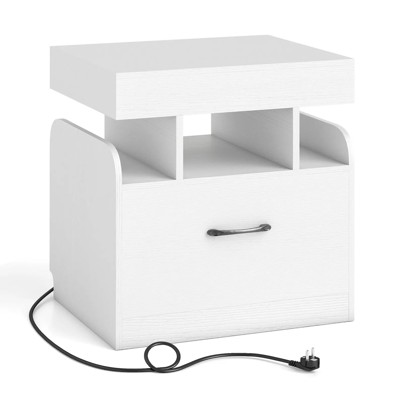 Прикроватная тумба Costway HU11068DE-WH (White) - 2