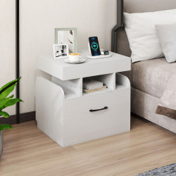 Прикроватная тумба Costway HU11068DE-WH (White)