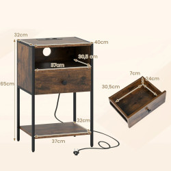 Noptiera Costway HU11144DE-CF (Brown) Thumb