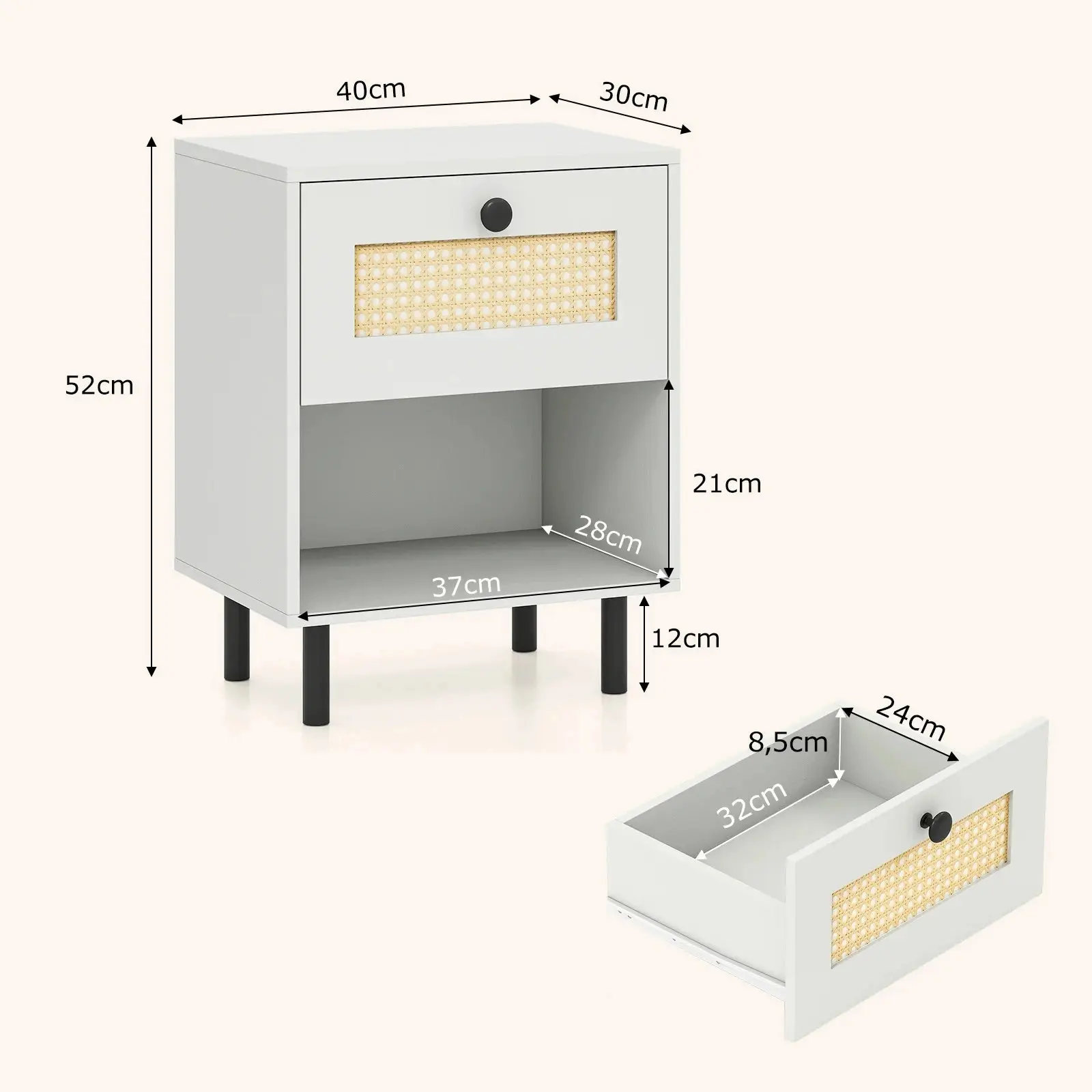 Noptiera Costway HU11186WH-1 (White) - 3