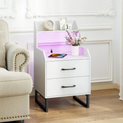 Прикроватная тумба Costway HU11227DE-WH (White) Thumb