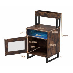 Noptiera Costway HU11250CF (Brown) Thumb