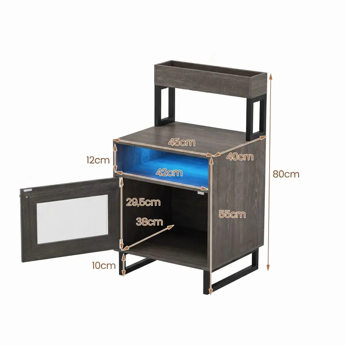 Noptiera Costway HU11250GR (Grey) - 3