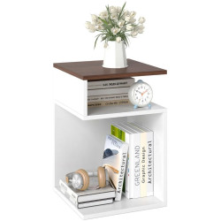 Noptiera Costway JV11241WT (White/Walnut) Thumb