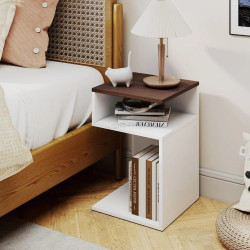 Noptiera Costway JV11241WT (White/Walnut)