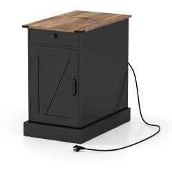 Прикроватная тумба Costway JV13068DE-DK (Black) Thumb