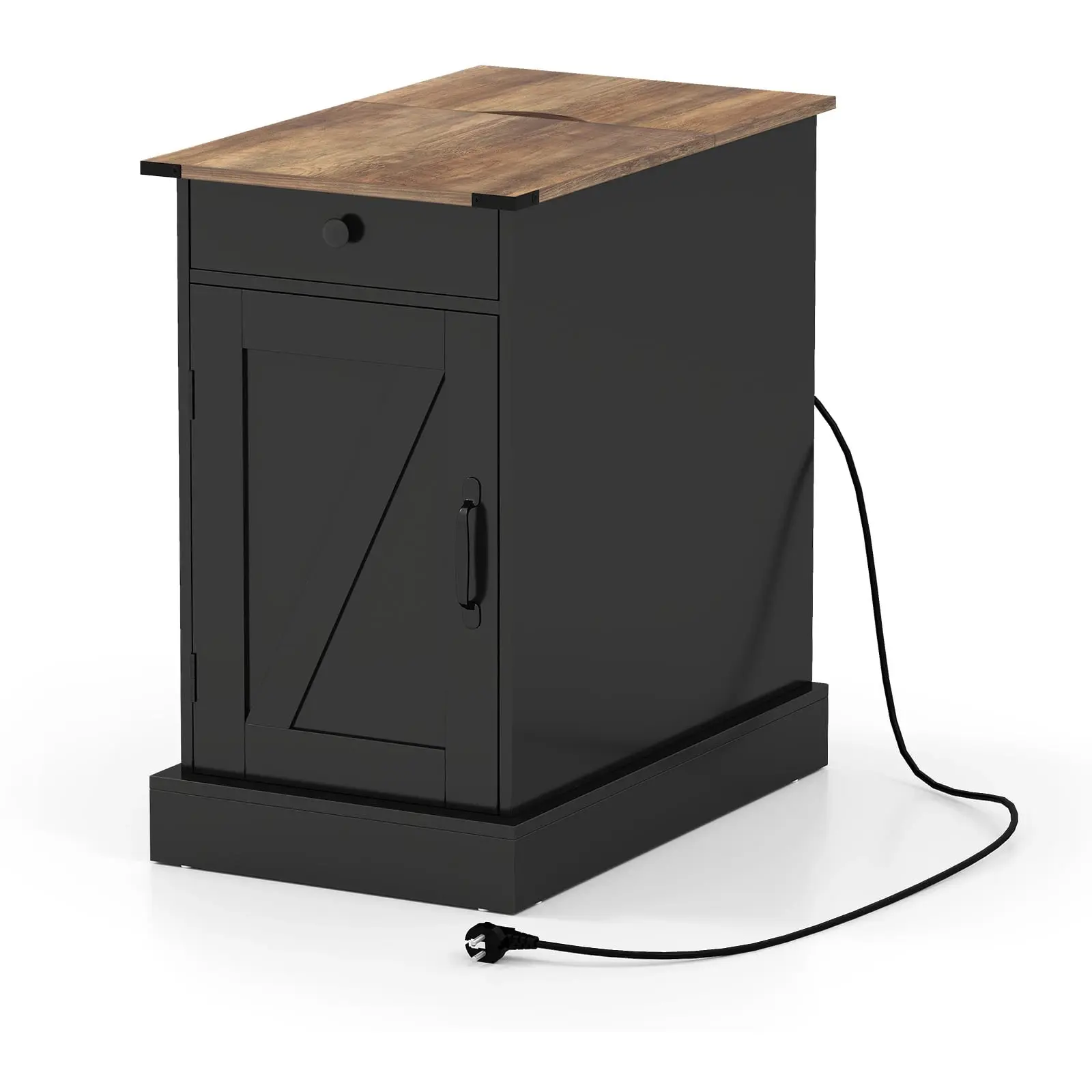 Прикроватная тумба Costway JV13068DE-DK (Black) - 2