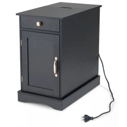 Прикроватная тумба Costway JV13071DE-BK (Black) Thumb