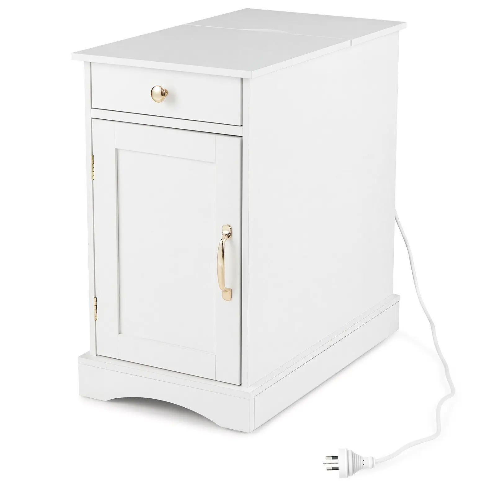 Прикроватная тумба Costway JV13071DE-WH (White) - 2