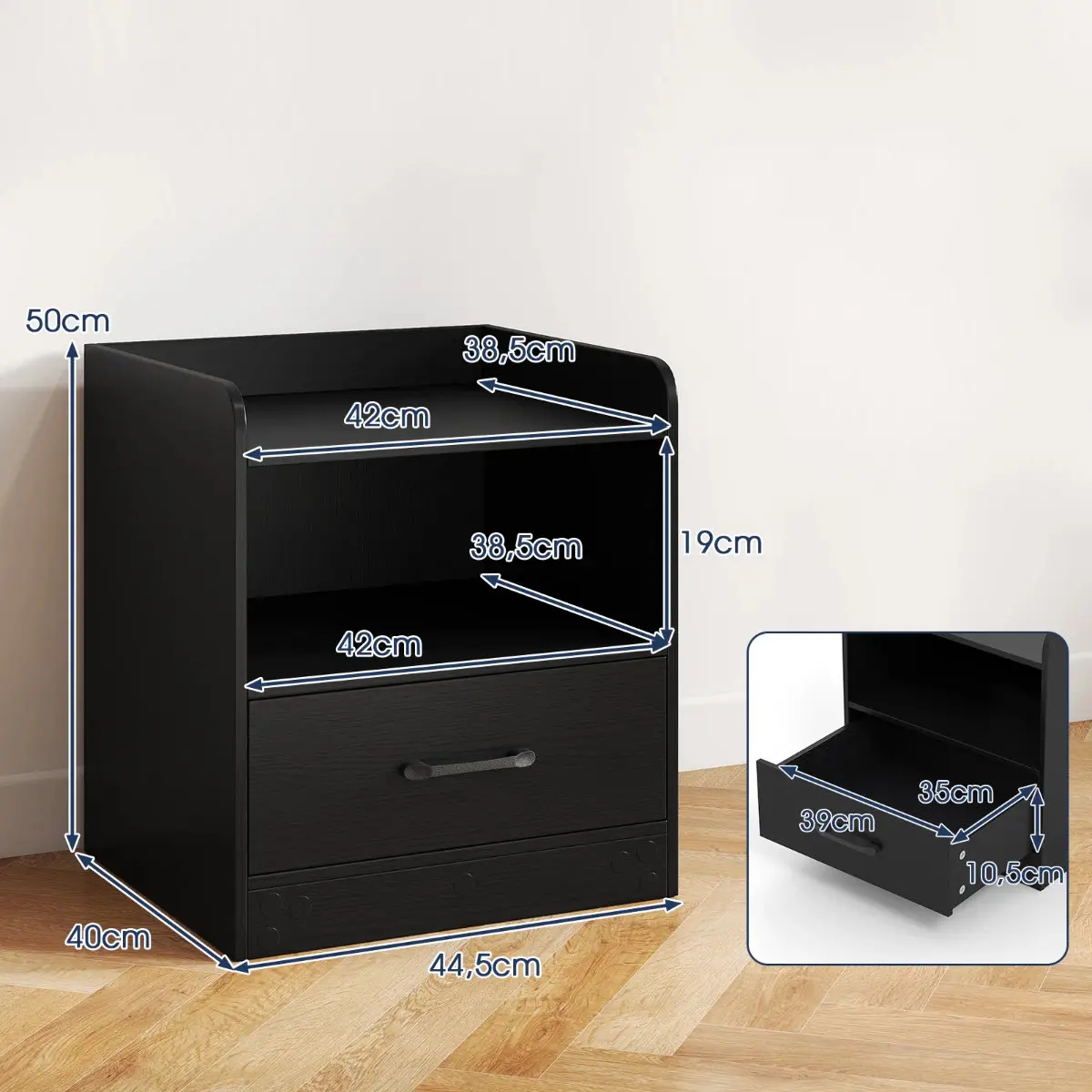 Etajera Costway HU11025DE-DK (Black) - 3