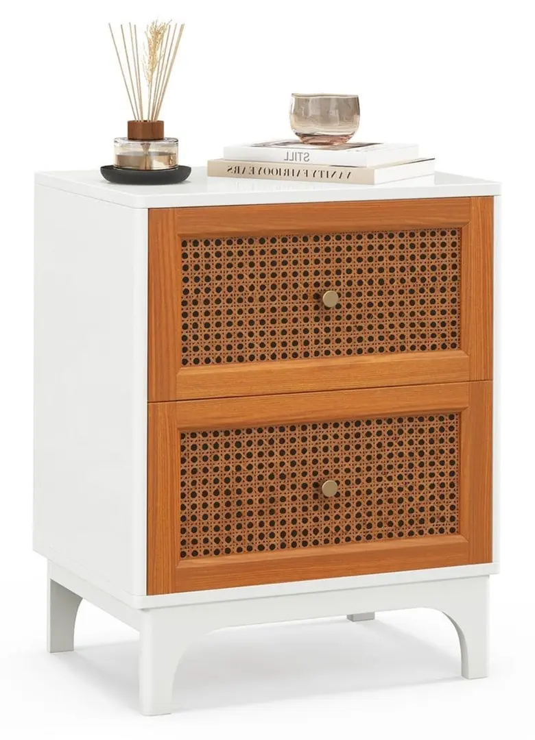 Тумба прикроватная Costway HU10462WH (White)