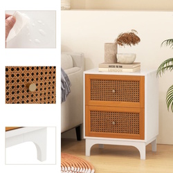 Тумба прикроватная Costway HU10462WH (White) Thumb