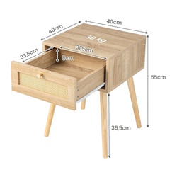 Noptiera Costway HU10476OA-1 (Natural) Thumb