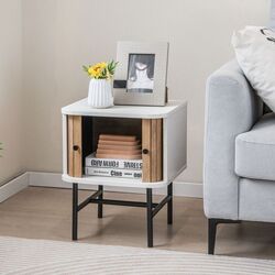 Тумба прикроватная Costway HU10557WH (White) Thumb