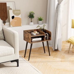 Тумба прикроватная Costway HU10755CF-1 (Rustic Brown) Thumb