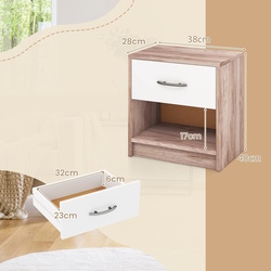 Noptiera Costway HU10887SO (Oak/White) Thumb