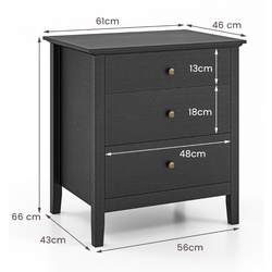 Noptiera Costway HV10342DK (Black) Thumb