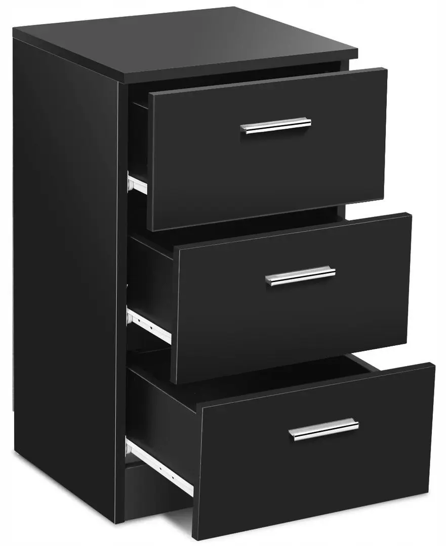 Тумба прикроватная Costway HW61149BK (Black)
