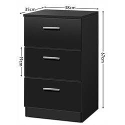 Тумба прикроватная Costway HW61149BK (Black) Thumb