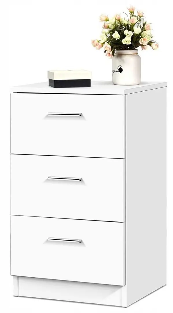 Тумба прикроватная Costway HW61149WH (White)