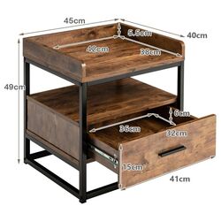 Noptiera Costway HW67042 (Brown) Thumb
