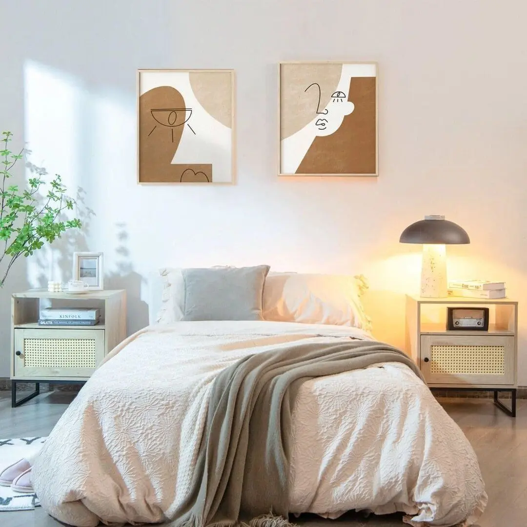 Noptiera Costway JV10074NA (Natural Oak/Black)