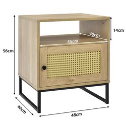 Noptiera Costway JV10074NA (Natural Oak/Black) Thumb